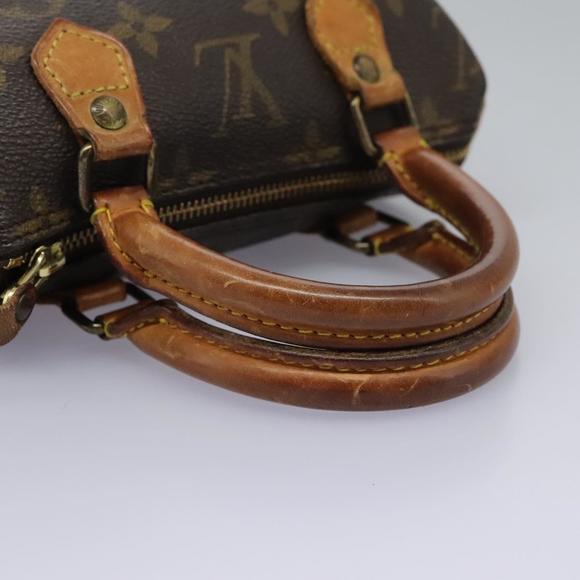 LOUIS VUITTON Monogram Mini Speedy Hand Bag M41534 LV Auth 115432 - Picture 7 of 16